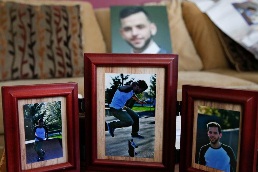 Framed photos of Tyler Cordeiro