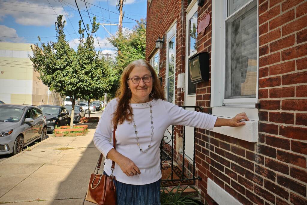 2021 09 29-e lee-carolyn boxmeyer-philadelphia fishtown-small landlords selling front sharped Carolyn Boxmeyer just sold her rental property in Fishtown. (Emma Lee/WHYY)