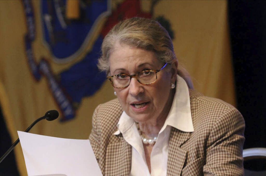 Virus Outbreak New Jersey File photo: NJ Department of Health Commissioner, Judy Persichilli at the War Memorial in Trenton, NJ on June 5, 2020