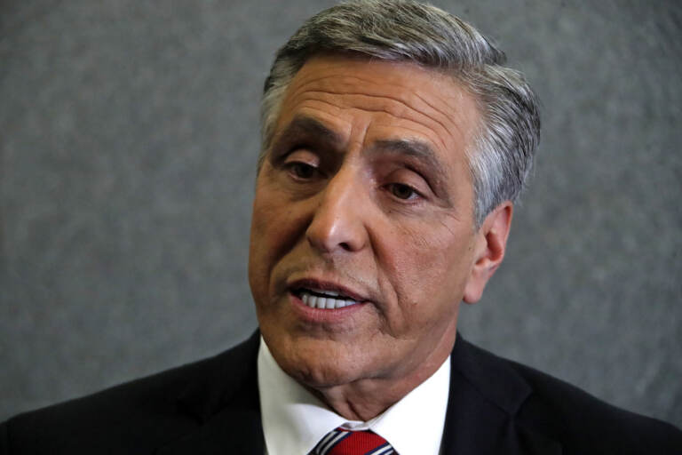 A close-up of Lou Barletta