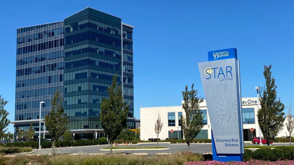 The University of Delaware's STAR Campus in Newark helps connect students, teachers and researchers with partners in commercial industry and the community. (Mark Eichmann/WHYY)