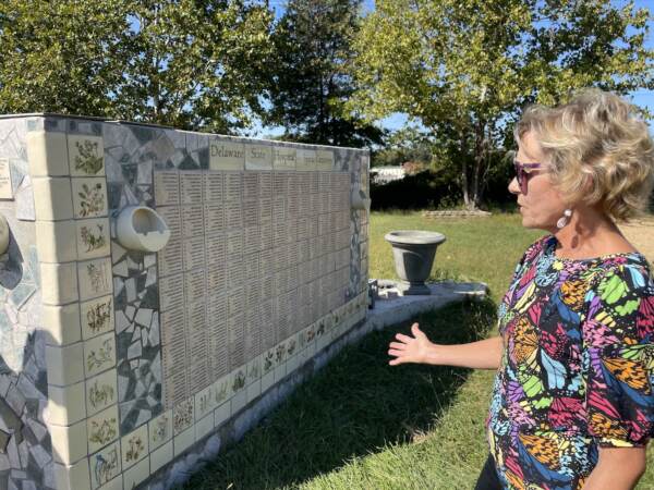 Kuehn at the memorial