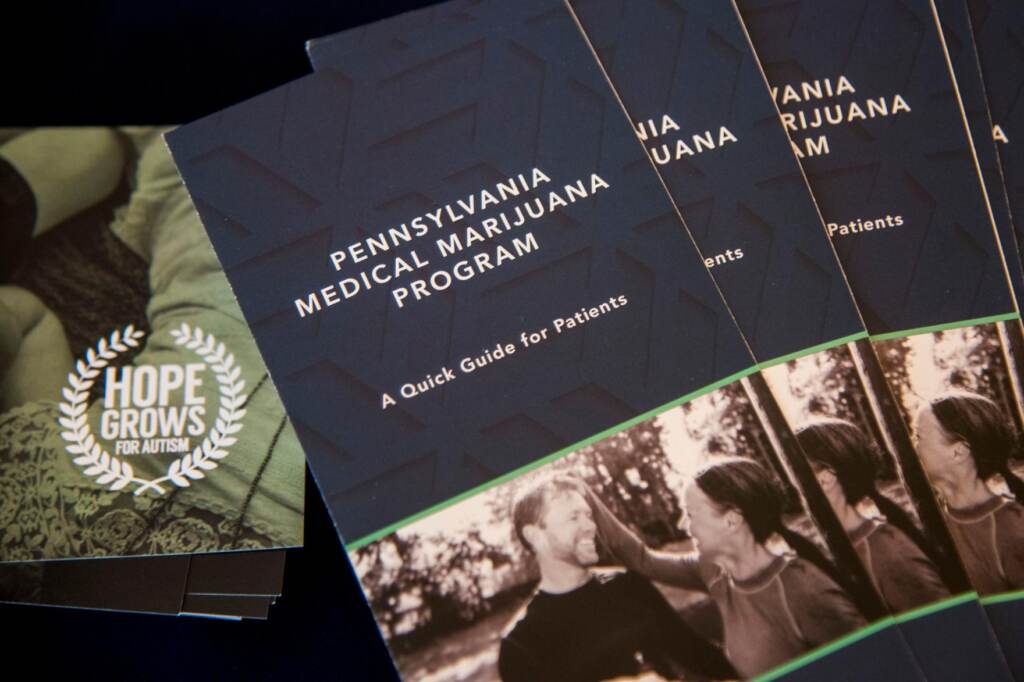 PA_medical_marijuana_program_091421 A pile of pamphlets for Pennsylvania's medical marijuana program