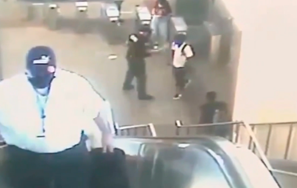 Screen Shot 2021-09-22 at 2.06.29 PM SEPTA surveillance video shows what appears to be forceful blows of a SEPTA revenue agent knocking a man to his feet. (6abc)