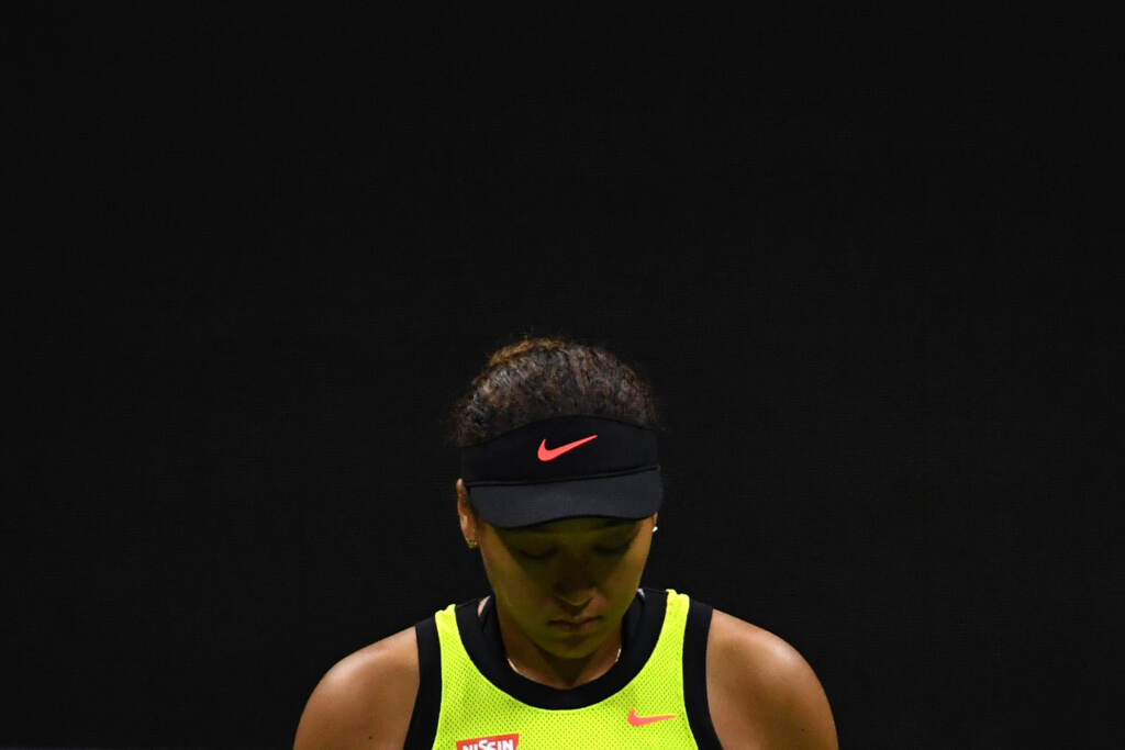 Naomi Osaka lost Friday night in a U.S. Open upset to Canada’s Leylah Fernandez. Naomi Osaka reacts during her 2021 U.S. Open women's singles third round match against Leylah Fernandez