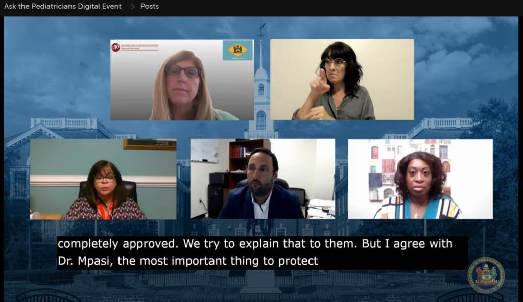 pediatricians livestream Livestream screengrab