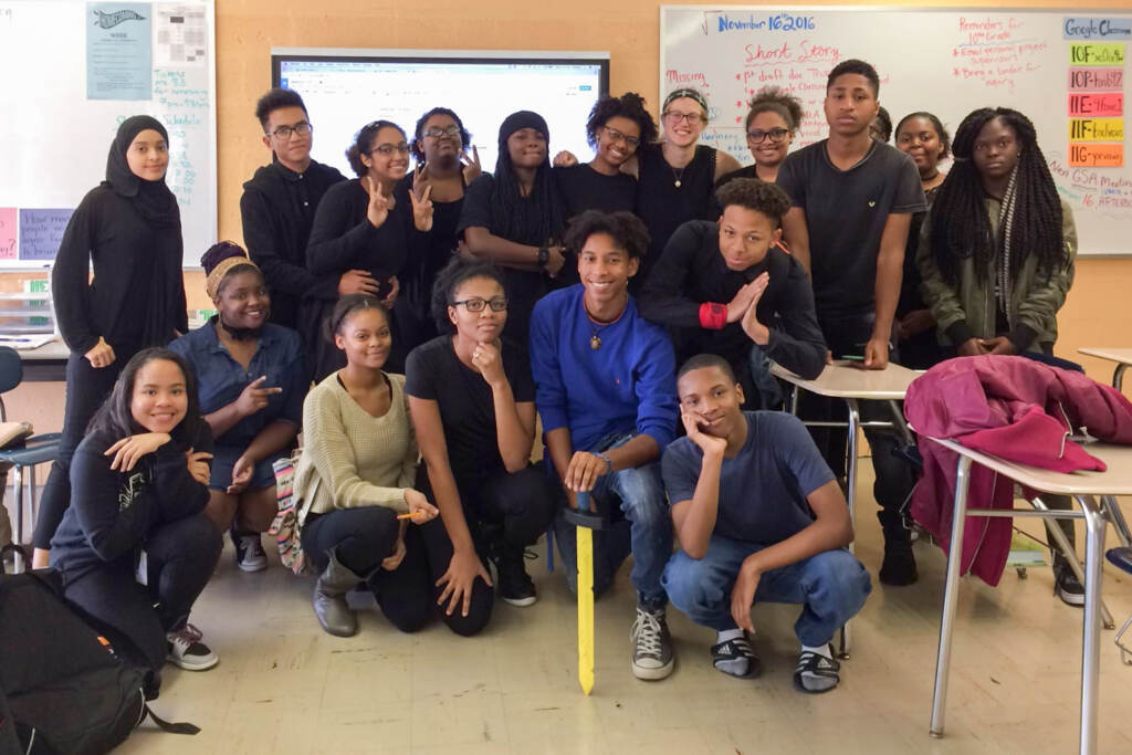 Members of the Hill Freedman World Academy's GSA