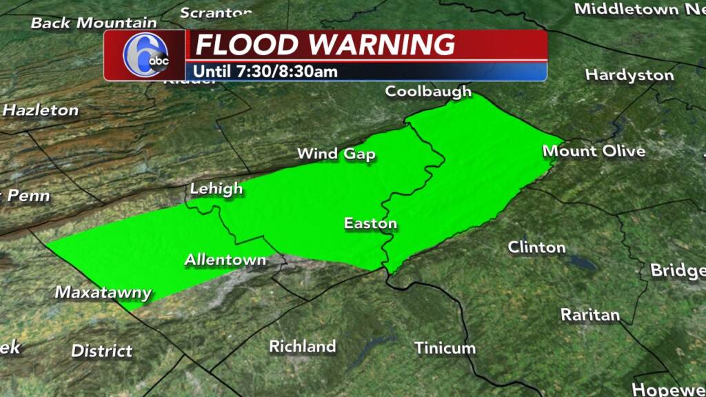 wx_flood_warning_090921 A weather map shows a flood warning in effect