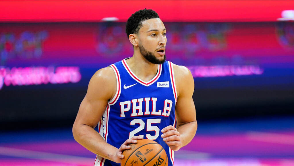 11118097_ben-simmons Philadelphia 76ers' Ben Simmons plays during an NBA basketball game against the Indiana Pacers, Monday, March 1, 2021, in Philadelphia. (AP Photo/Matt Slocum)