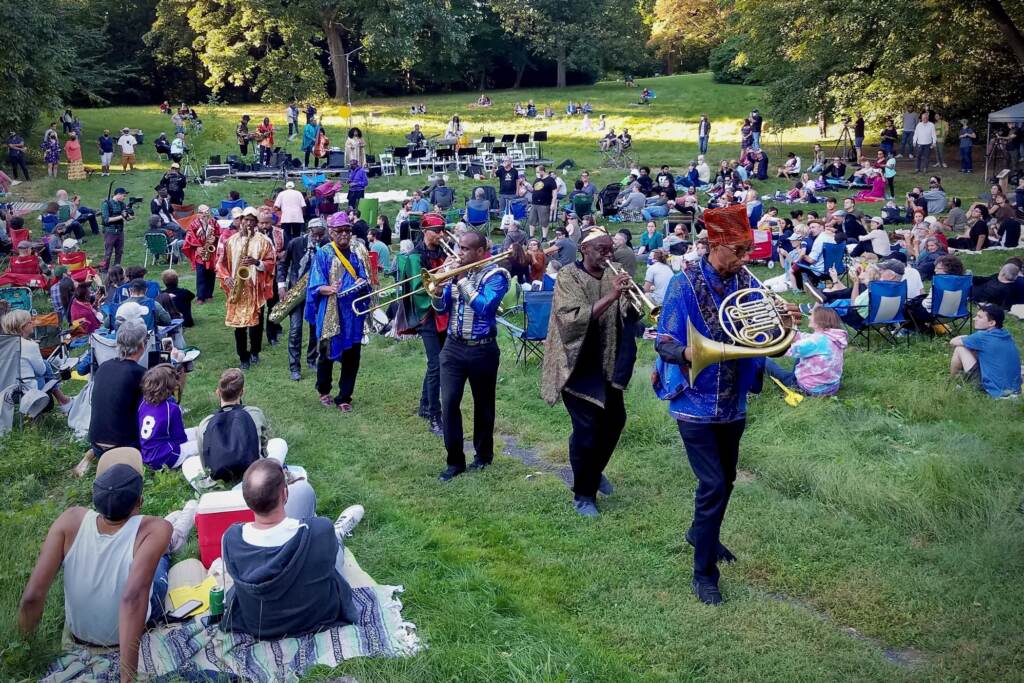 ''Summoning the Future Forrest'' event at Awbury Arboretum.