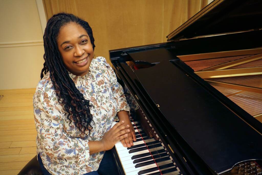2021 09 27-e lee-michelle cann-philadelphia orchestra florence price recordings Michelle Cann, a concert pianist and faculty members of the Curtis Institute of Music, has been a champion of composer Florence Price since she discovered her music five years ago. Two of Price’s symphonies have just been recorded and released by the Philadelphia Orchestra. (Emma Lee/WHYY)