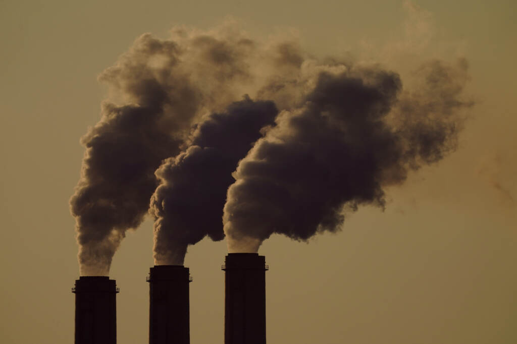 Climate Fossil Fuels Emissions rise from the smokestacks at the Jeffrey Energy Center coal power plant