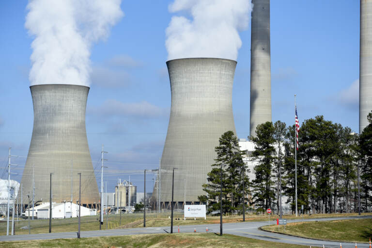 The exterior of a coal power plant
