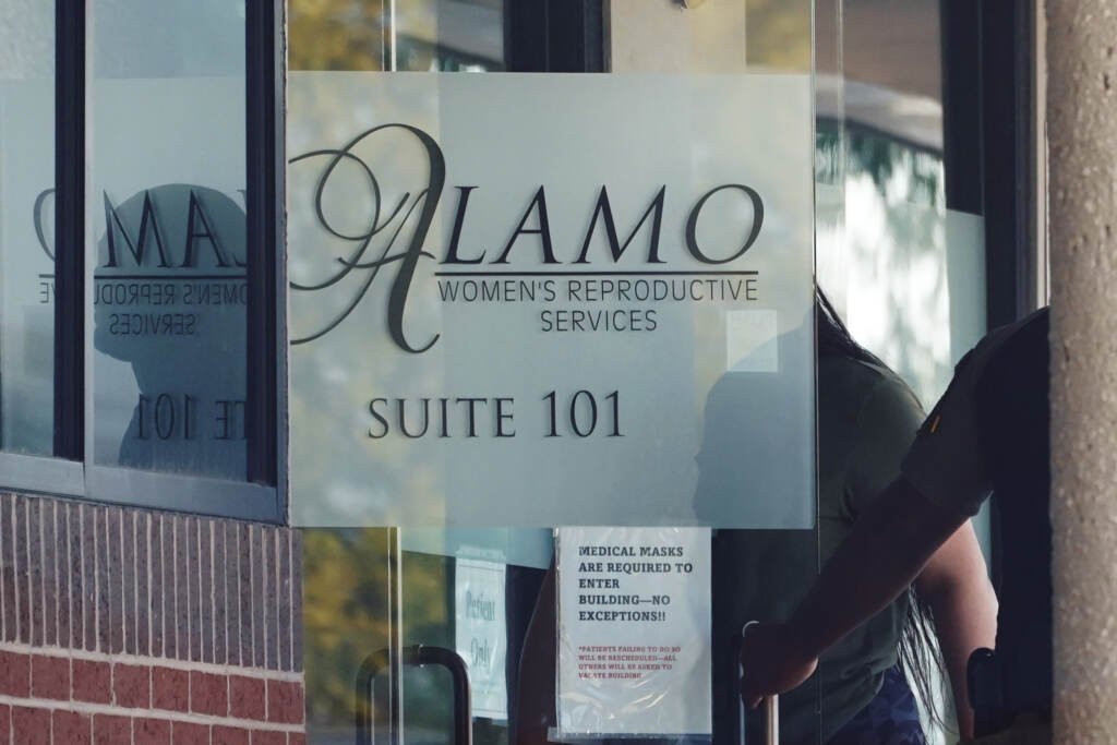 Abortion Texas A woman enters Alamo Women's Reproductive Services, Thursday, Oct. 7, 2021, in San Antonio
