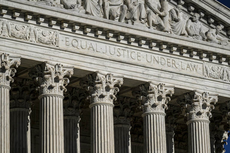 The Supreme Court is seen in Washington, Friday evening, Sept. 3, 2021