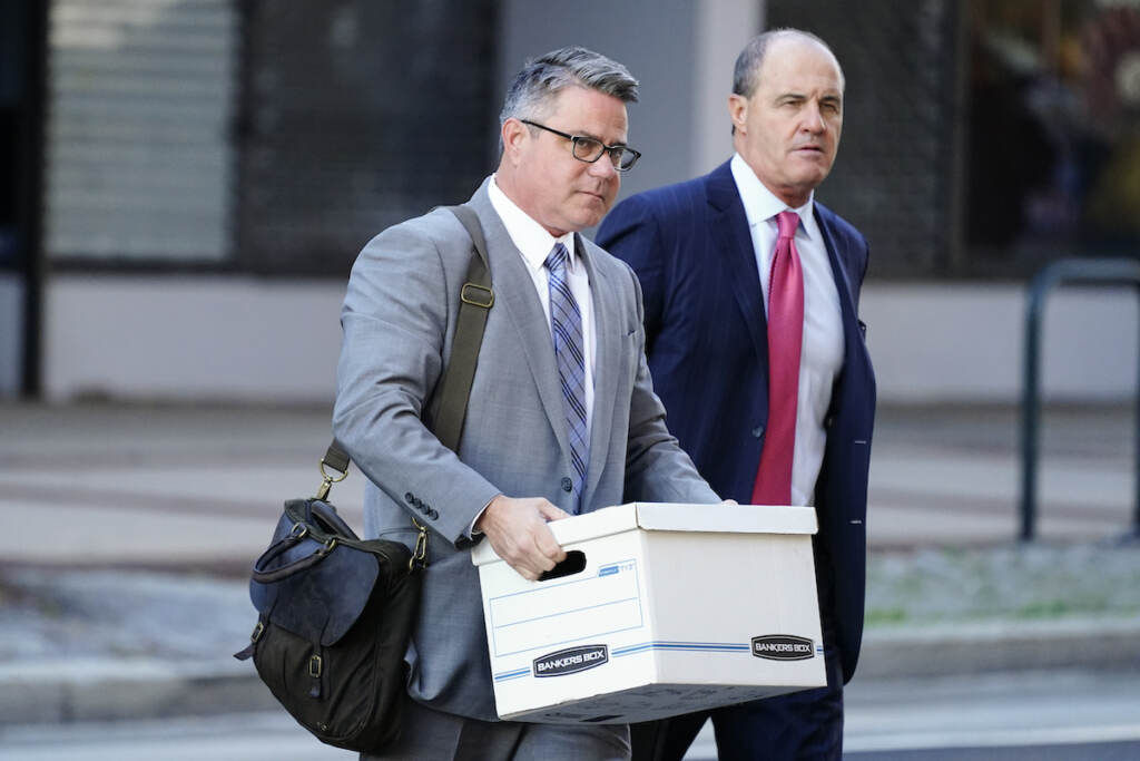 Philadelphia Union Boss Indictment Bobby Henon and lawyer Philadelphia City Councilmember Bobby Henon, left, accompanied by his attorney Brian Mcmonagle, walk to the federal courthouse in Philadelphia, Wednesday, Oct. 27, 2021