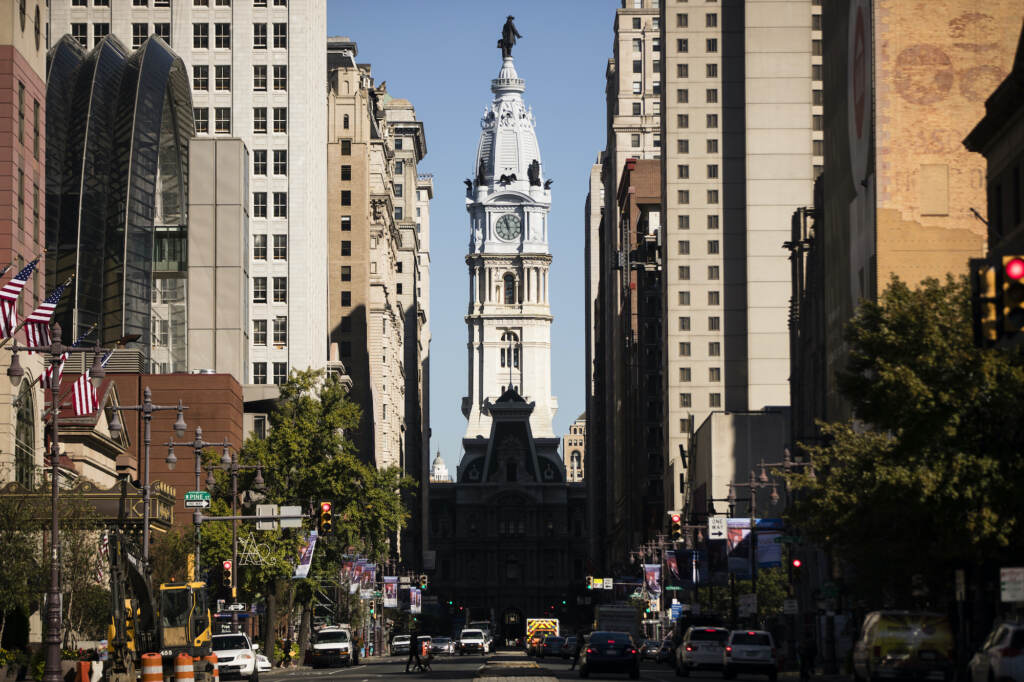 Amazon-New HQ-Pennsylvania City Hall is pictured from afar