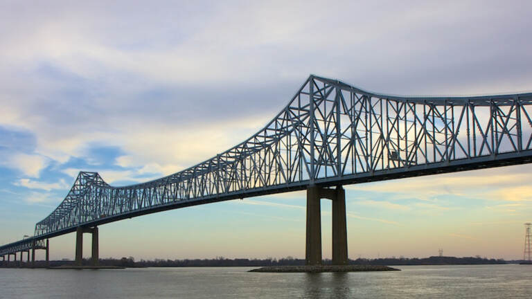 The Delaware River at the Commodore Barry Bridge