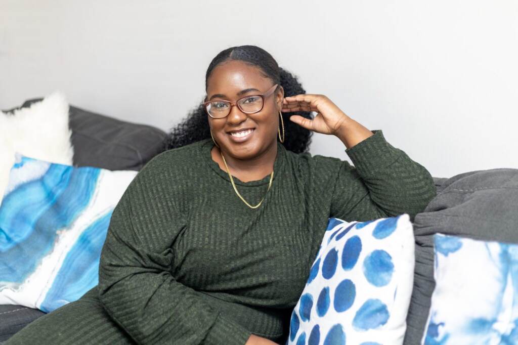 IMGL6775-2048×1365 Isis Kirton, 25, in her Philadelphia home and creative space. (Tezarah Wilkins / Love Now Media)