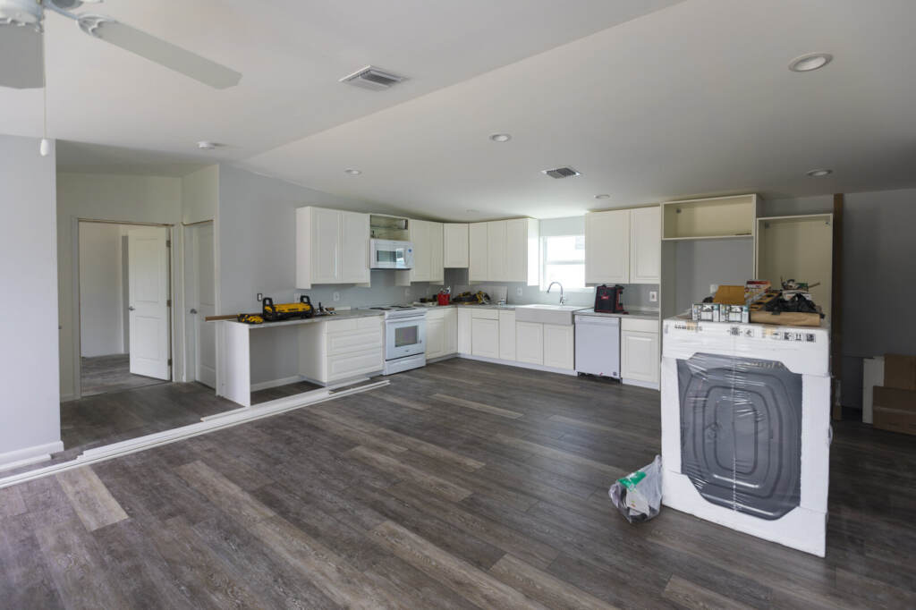A newly renovated kitchen