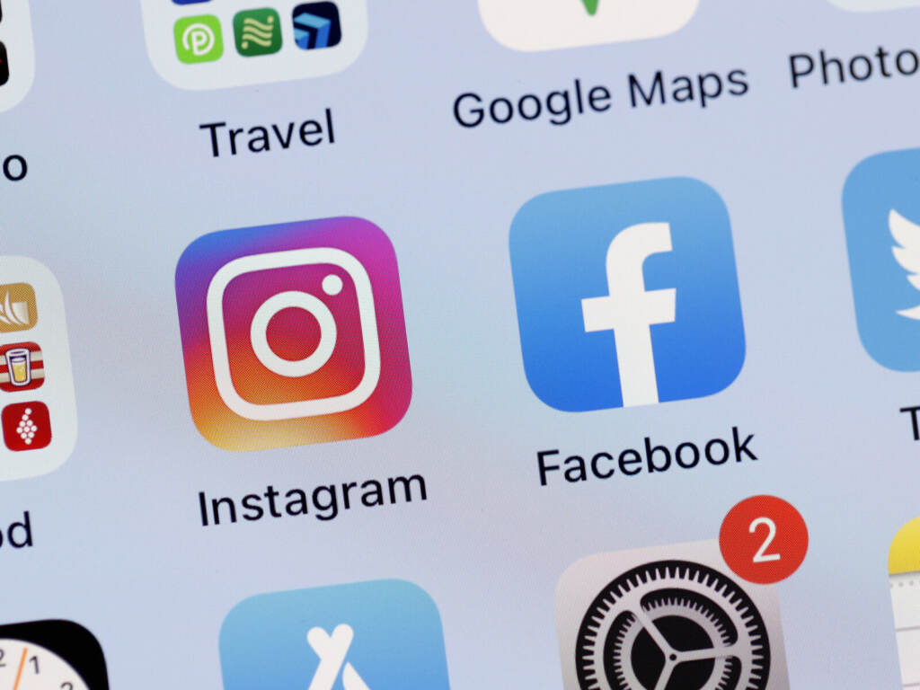 Facebook,Instagram And WhatsApp Experience Global Outage In this photo illustration, the Facebook and Instagram apps are seen on the screen of an iPhone