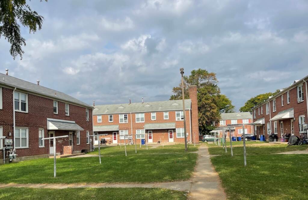 old riverside use New homes will replace 70-year-old ones like this section of Riverside. (Cris Barrish/WHYY)