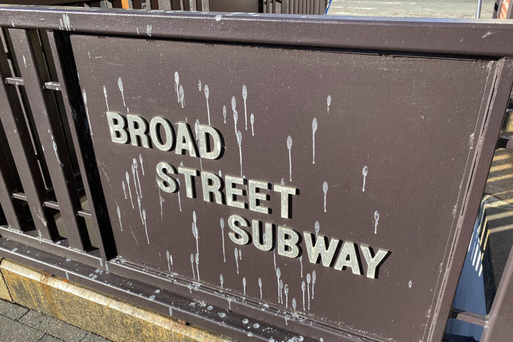 septa-subway-broad-street A sign reads,
