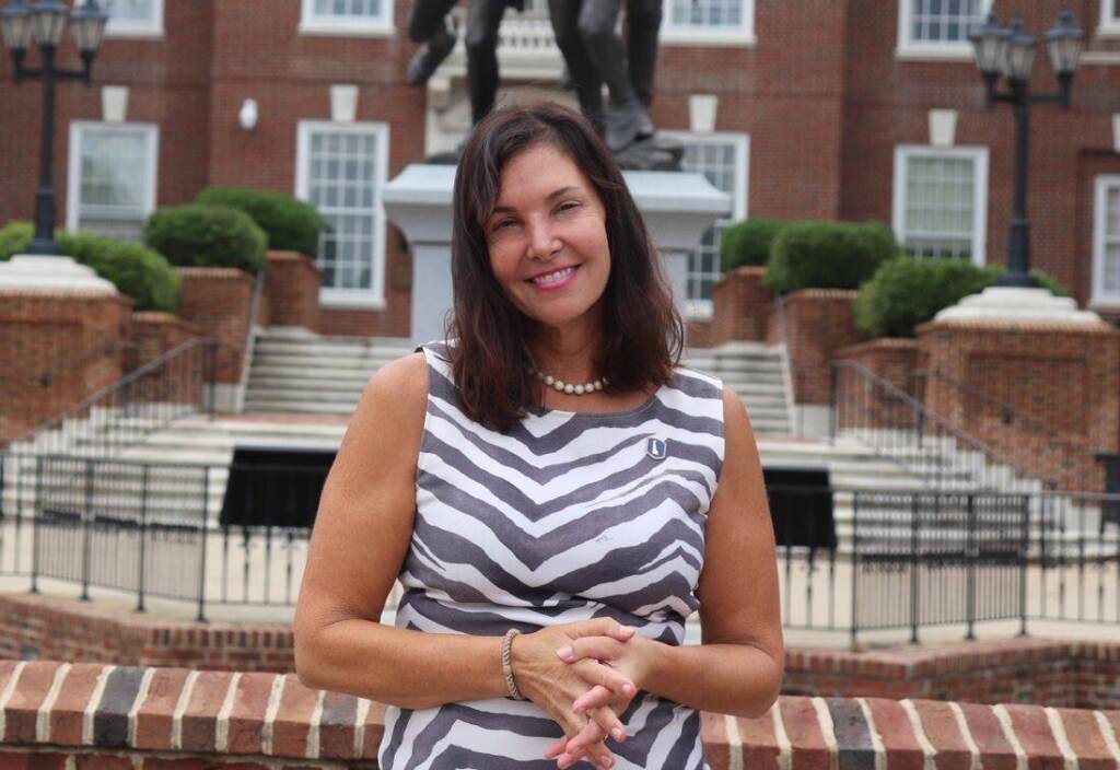 Delaware auditor Kathy McGuiness Delaware auditor Kathy McGuiness stands in front of a Delaware government building