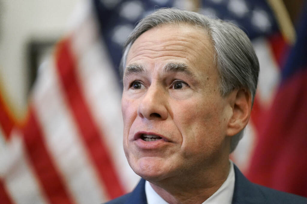 Texas Governor Greg Abbott Texas Gov. Greg Abbott speaks at a news conference