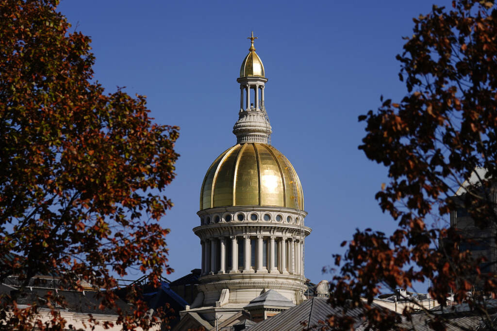 The New Jersey State House in Trenton, N.J., Wednesday, Nov. 10, 2021
