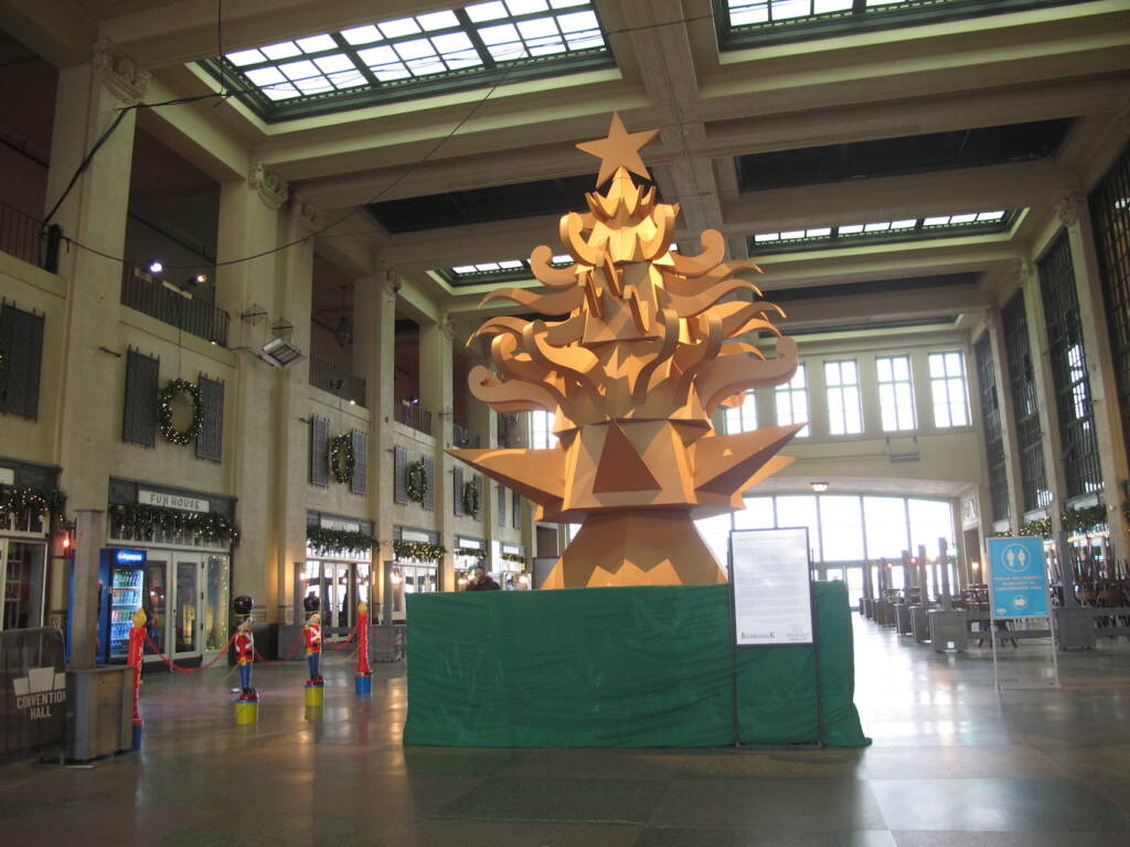 Cardboard Christmas Tree This Nov. 26, 2021 photo shows