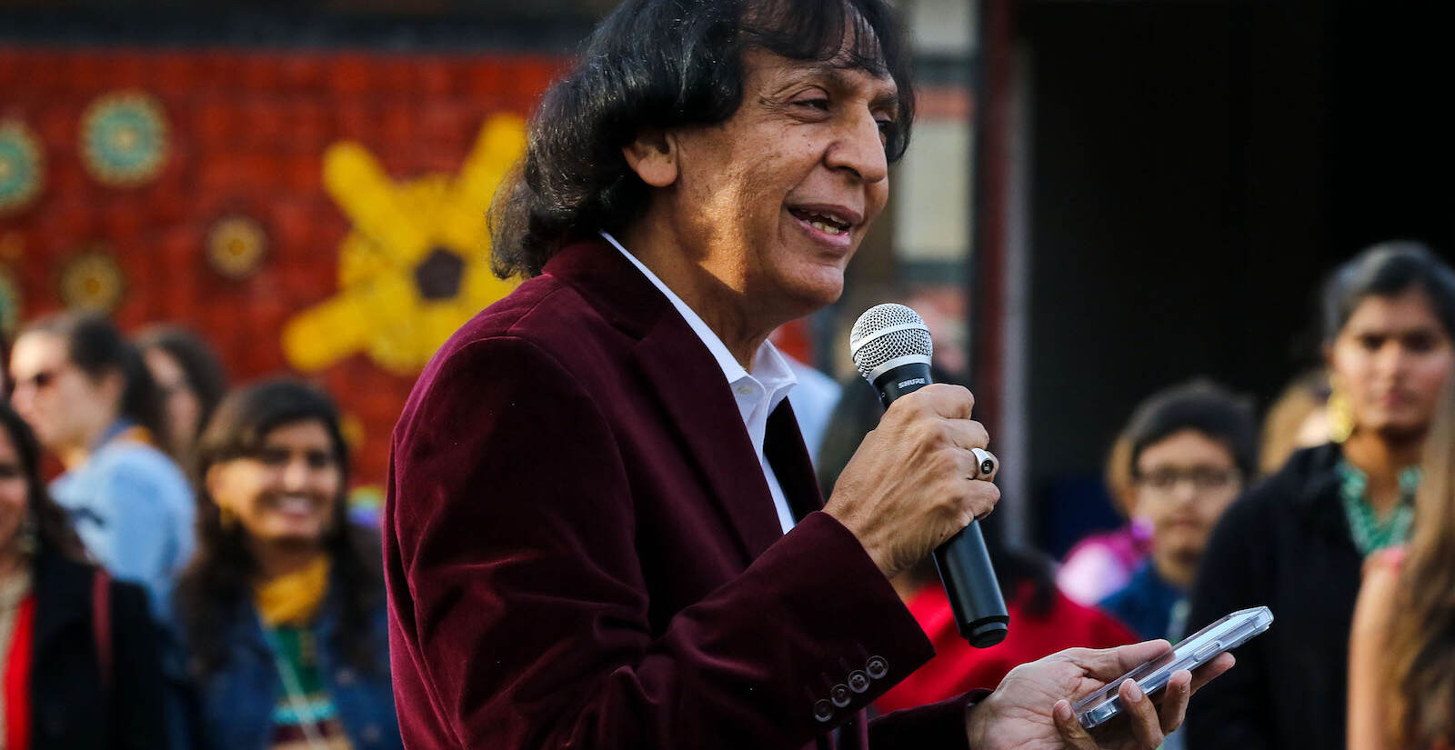 Dr. Umar Farooq at the first annual Diwali festival