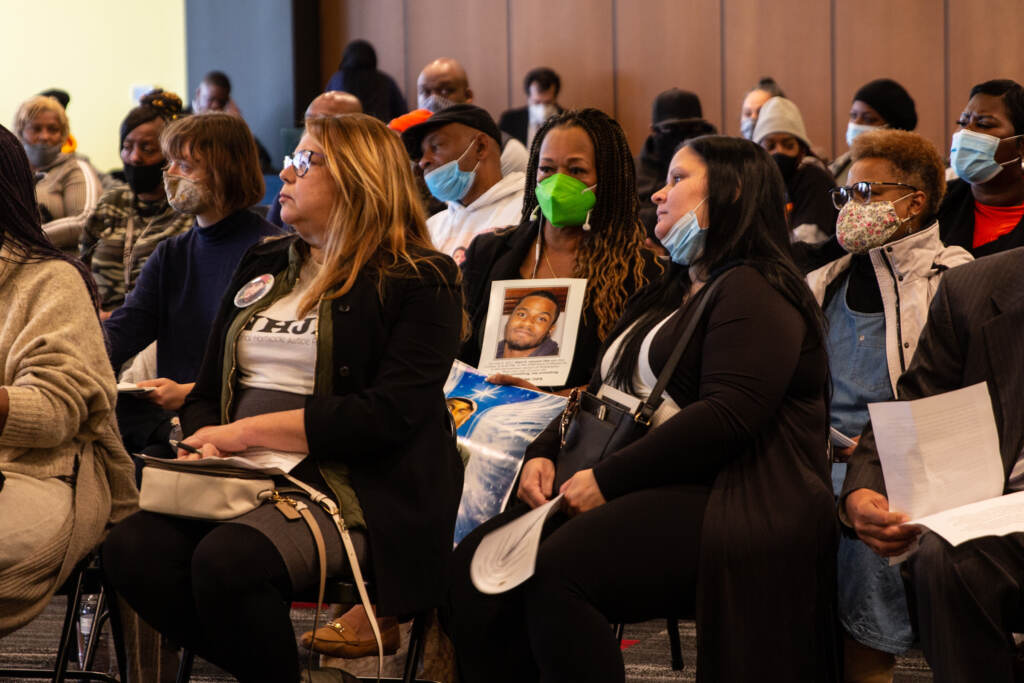 IMG_6874 Community members and grassroots organizations were invited to participate in the Community Violence Prevention Summit at Esperanza Health Center in North Philadelphia on November 5, 2021. (Kimberly Paynter/WHYY)