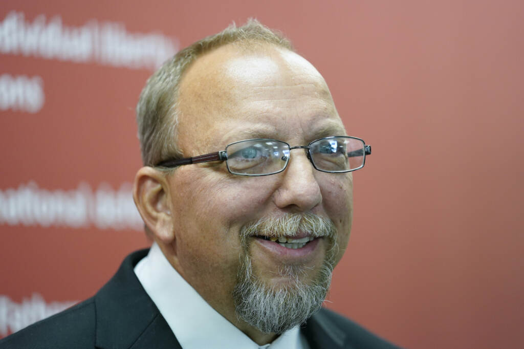 A closeup of Edward Durr
