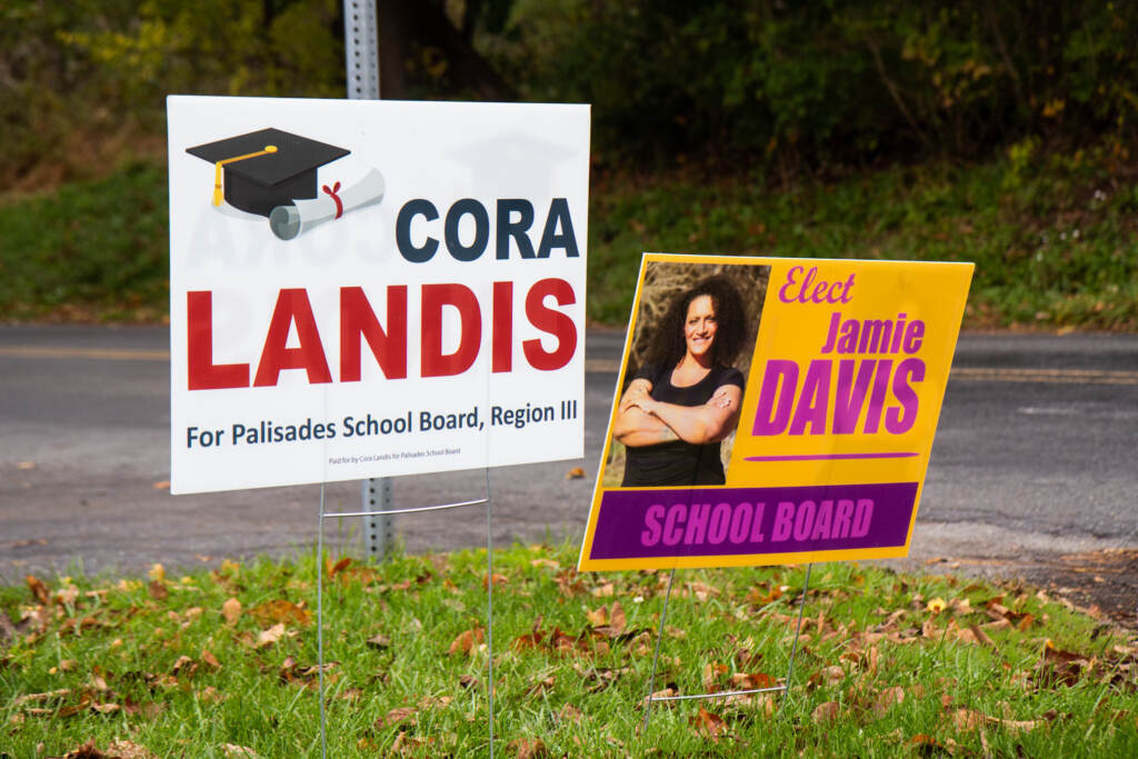 election-day-voting-ballot-KP-110221-08 Lawn signs are pictured for school board candidates