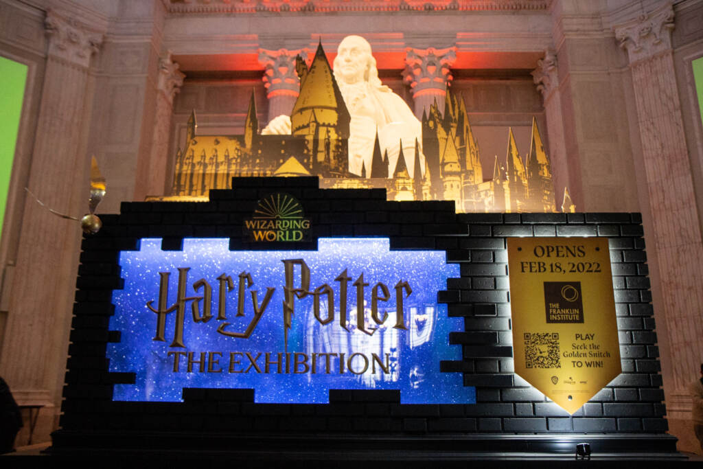 harry-potter-exhibition-franklin-institute-paynter-110321-7 Harry Potter exhibit sign at the Franklin Institute