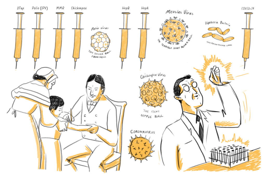 A look at the history of vaccines in schools. A look at the history of vaccines in schools. (LA Johnson/NPR)