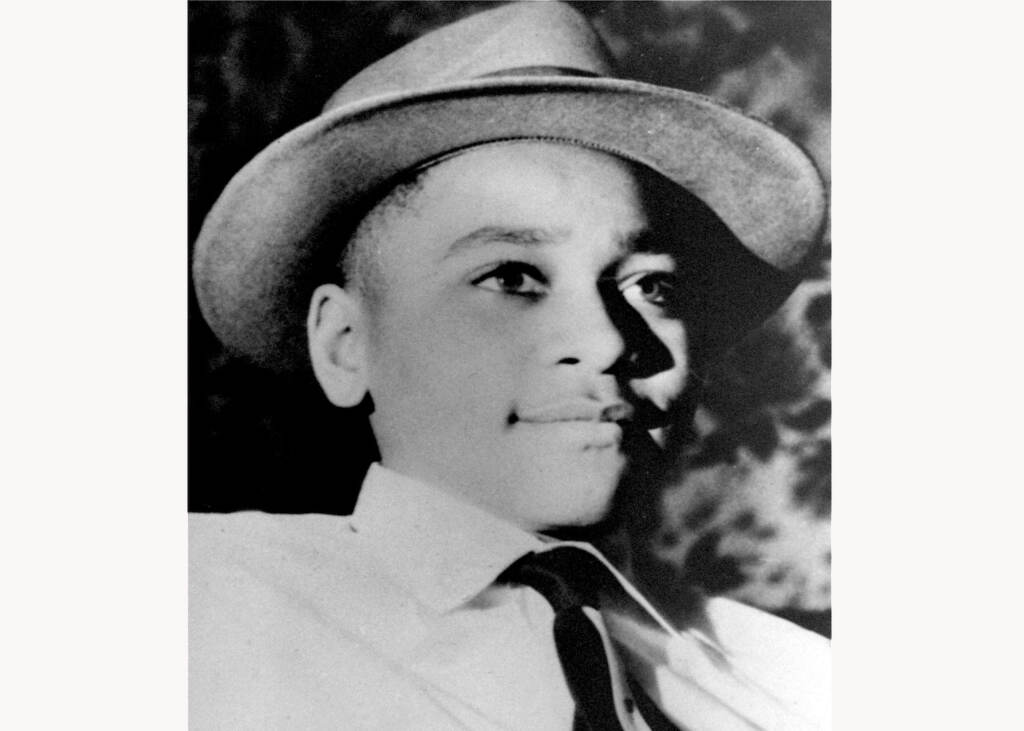 An undated portrait of Emmett Louis Till, a Black 14 year old Chicago boy, whose weighted down body was found in the Tallahatchie River near the Delta community of Money, Mississippi, August 31, 1955.  Local residents Roy Bryant, 24, and J.W. Milam, 35, were accused of kidnapping, torturing and murdering Till for allegedly whistling at Bryant's wife.  (AP Photo)
