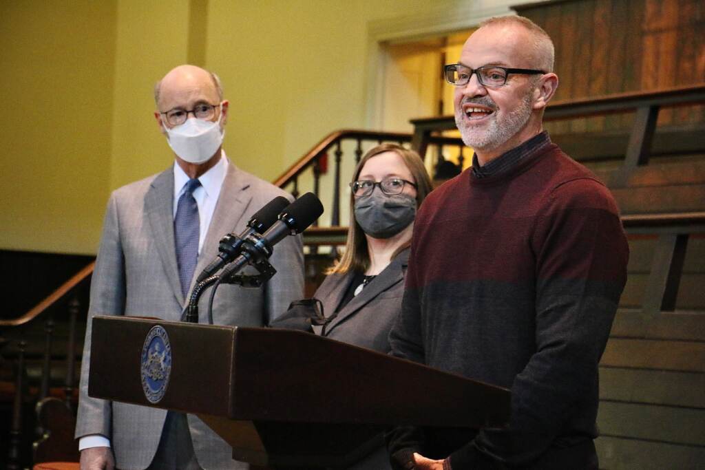 Image from iOS (1) Michael Riotto, who has received surprise, out-of-network medical bills during his treatment for blood cancer, applauds Pennsylvania’s implementation of the federal No Surprises Act. (Emma Lee/WHYY)
