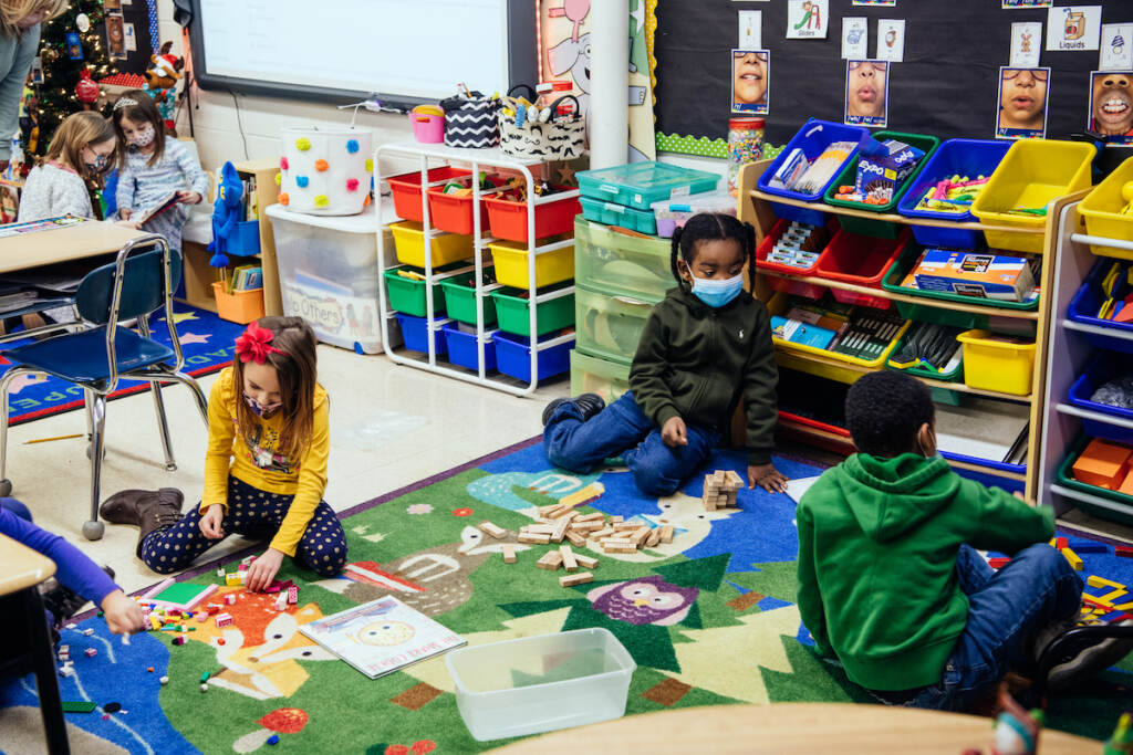 WHYY: Panther Valley Inside the classrooms, teachers have masked the crumbling building with brightly colored rugs, decorations, reading and play nooks, and educational materials