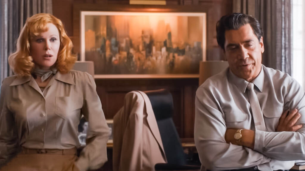 Nicole Kidman and Javier Bardem as Lucy and Desi in Being the Ricardos