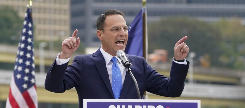 josh-shapiro-announcement-2021-scaled-e1638830847522-1920×849 Josh Shapiro speaks to a crowd during his campaign launch