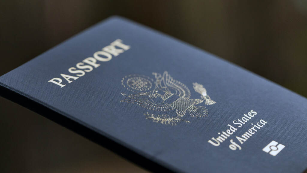 Passport The cover of a U.S. Passport