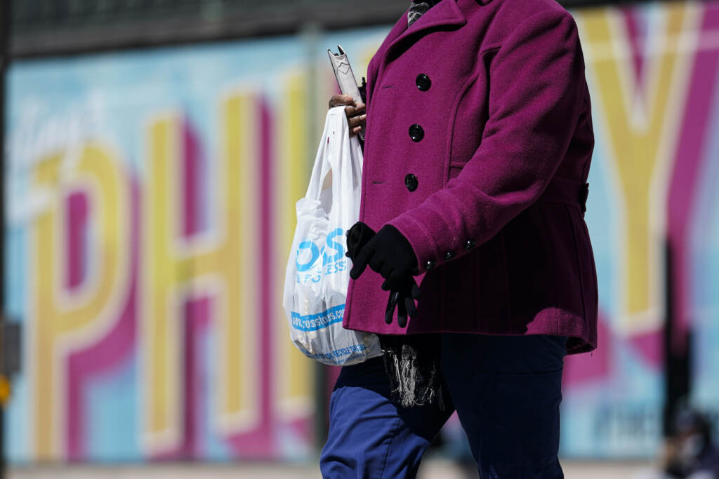 Plastic Bag Ban Pennsylvania A pedestrian carries a plastic bag in Philadelphia