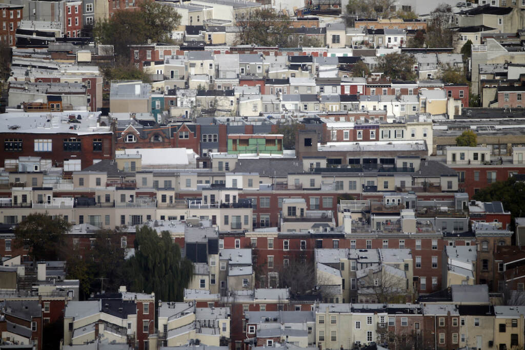 Housing Rowhouses are seen in Philly