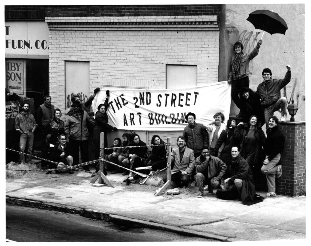 The original Clay Studio breaks ground in Old City in 1989. (Provided by the Clay Studio)