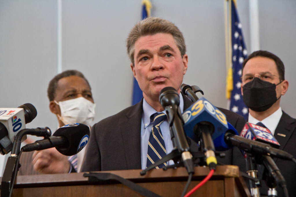 2022 1 11 k paynter Chester Partnerships for Safe Neighborhoods presser-2 Delaware County District Attorney Jack Stollsteimer