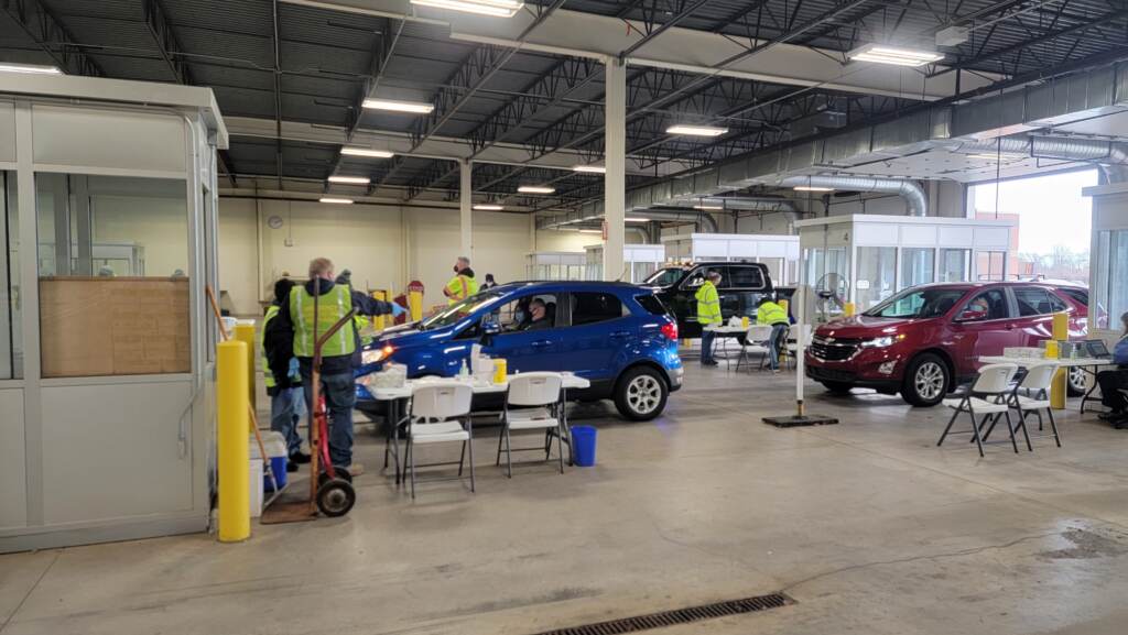 51829198709_2916b62a15_4k Delaware has collaborated with the federal government to open a new drive-thru testing center at the DMV in Delaware City. (State of Delaware)