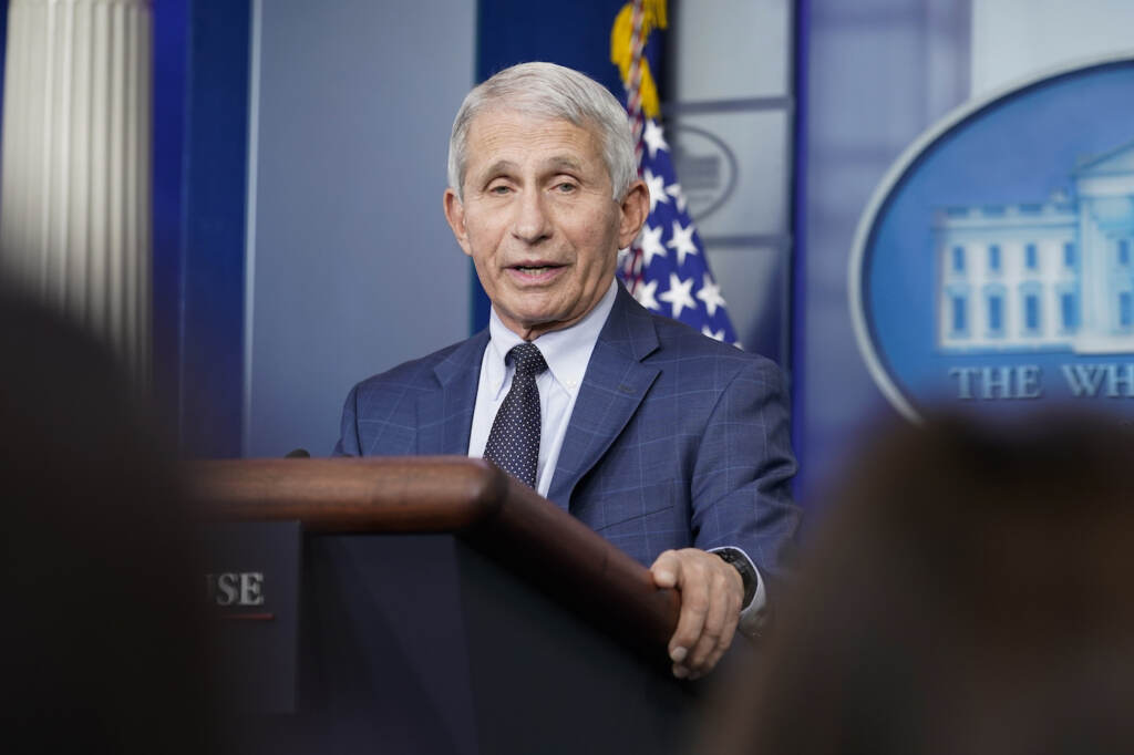 FILE - Dr. Anthony Fauci