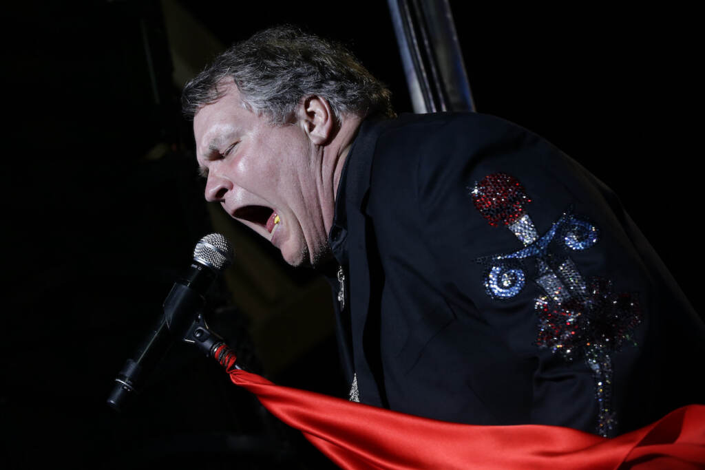 Meat Loaf File photo: Singer Meat Loaf performs in support of Republican presidential candidate and former Massachusetts Gov. Mitt Romney at the football stadium at Defiance High School in Defiance, Ohio, Thursday, Oct. 25, 2012. Meat Loaf, whose